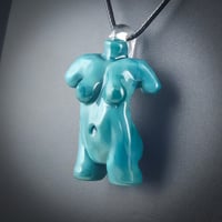 Image 4 of Classic Torso Pendant in Opaqua Aqua