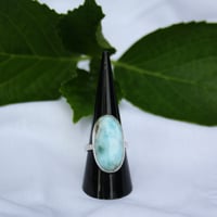 Image 1 of Larimar Oval Ring 