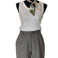 Image 2 of Vintage Pendleton Gray Speckled Wool Trouser Pants - Size 6 Women’s USA