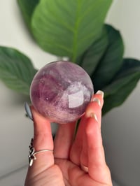 Image 3 of RAINBOW FLUORITE SPHERE -CHINA- O