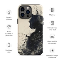 Image 18 of Black Cat On Ivory Tough Case for iPhone®