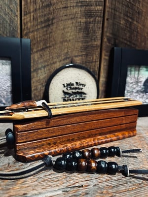 Image of Yellow Heart/ Mahogany with Ebony and snakewood inlay