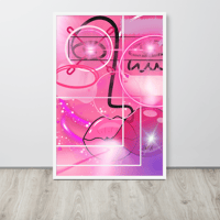 Image 2 of Poppa Pink Framed Poster