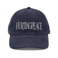 HURTING PEACE NAVY CORDUROY CAP