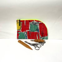 Image 1 of Mid Century Abstract Zip Case Small
