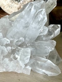 Image 4 of Large Clear Quartz Points Cluster Statement Piece #2595