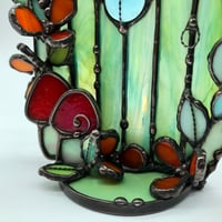 Image 3 of Aqua Fairy Door Candle Holder 