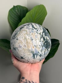 Image 1 of XL MOSS AGATE SPHERE -INDIA- B