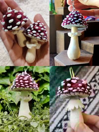 Amanita Plushroom ornament/keychain/decor