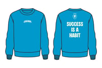 LocalHoops Ways Crewneck Sweatshirt - Capri Blue/Ivory White
