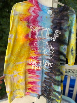 Image of 2XL MILF Man I Love Frogs Tie Dye Shirt