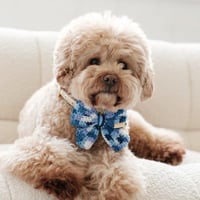 Image 2 of CROCHET BOW - INDIGO