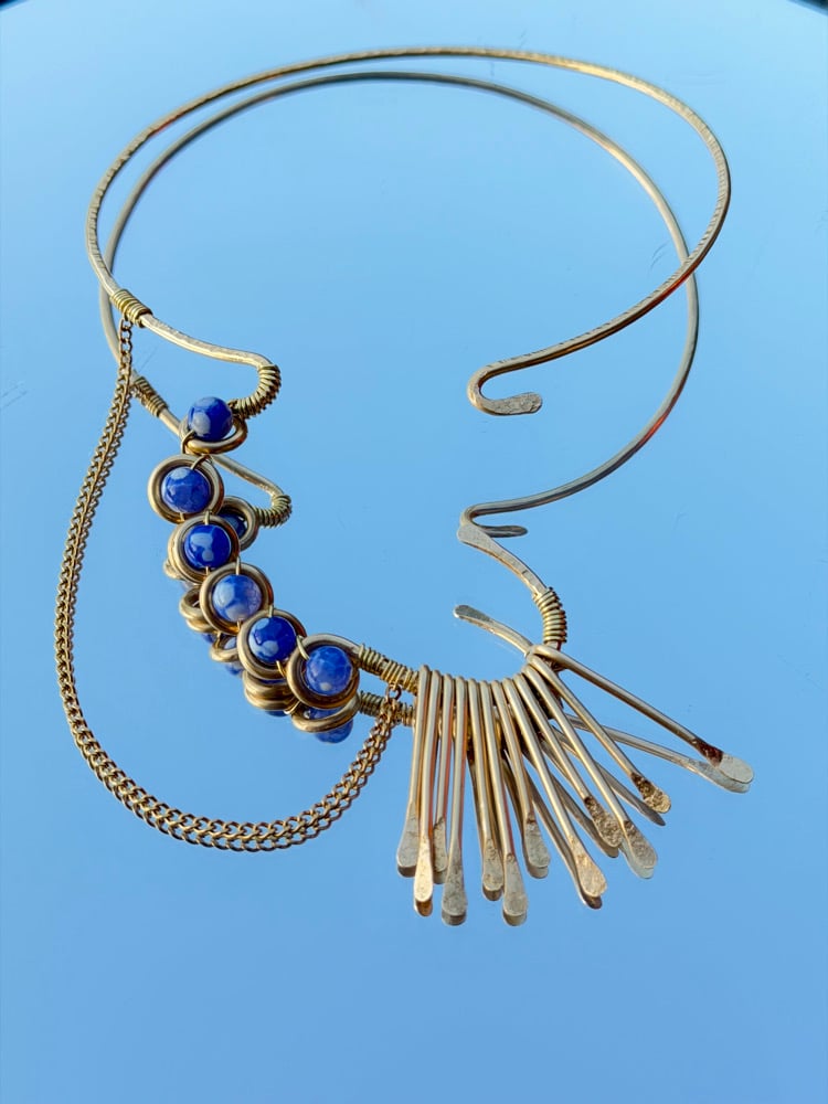 Image of Liquid Valley Fringe Neck Cuff Pre-Order 