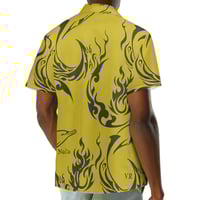 Image 2 of Men's Pique Nai'a Print Collard Shirt