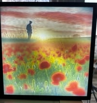 Image 3 of Rememberance Colour Lithophane In LED Backlit Box 