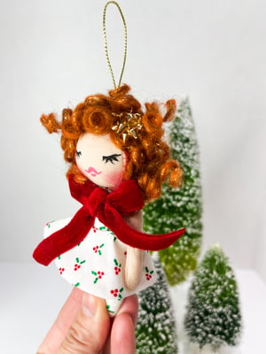 Image of Berry Christmas Holiday Doll Ornament