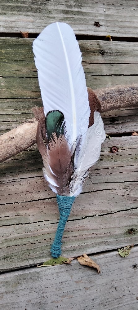 Image of Smudge feather large portal energy 1111 by Priestess Rosalind