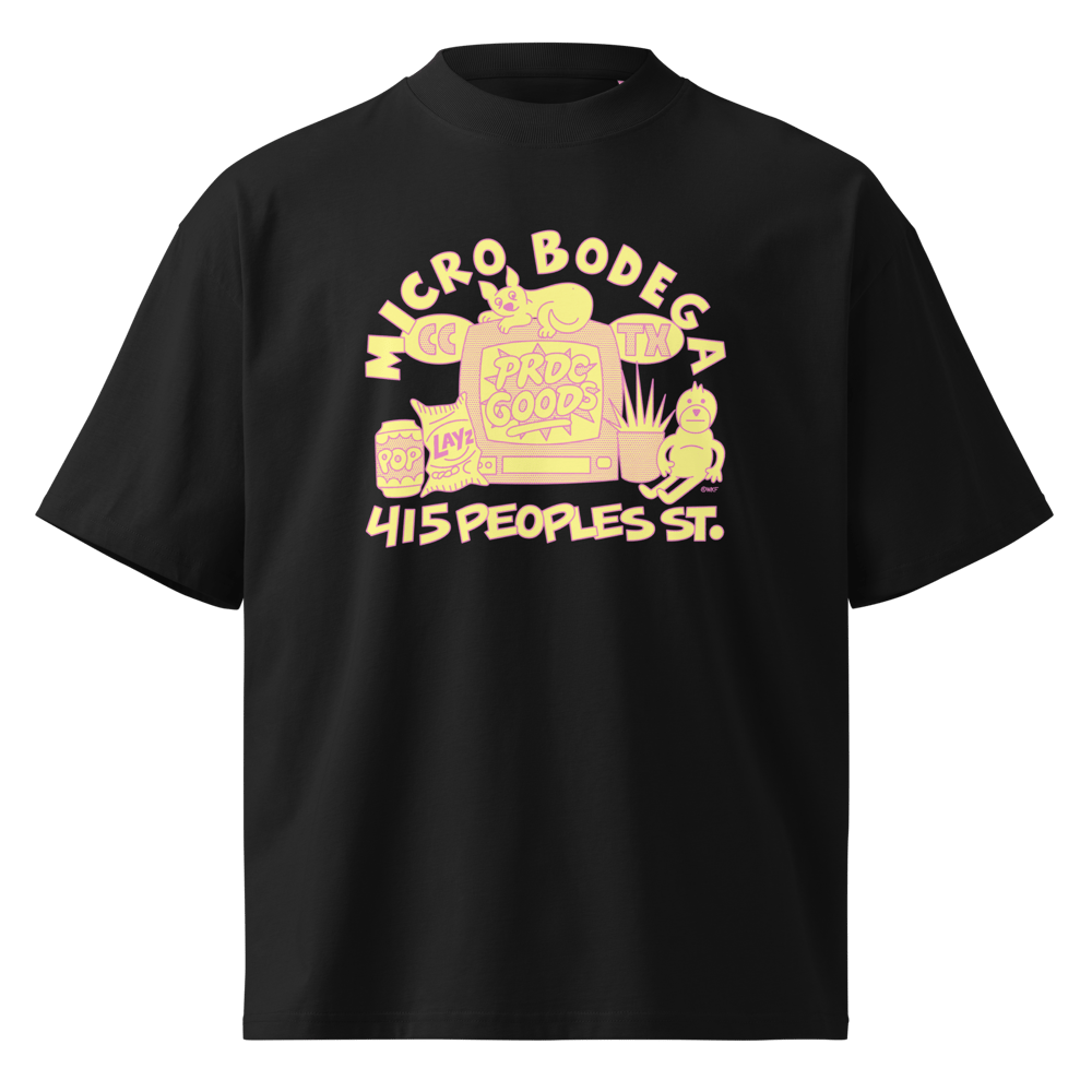 PRDC GOODS MICRO BODEGA organic oversized high neck t-shirt