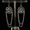 helm flower dangle earrings 