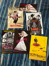 Set of 6 Japanese Tarentino film flyers.