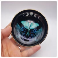 Image 4 of Luna Moth Ceramic Incense Holder