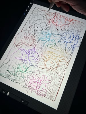 Image of Eevee’s Watercolor (Reservar Sketch)