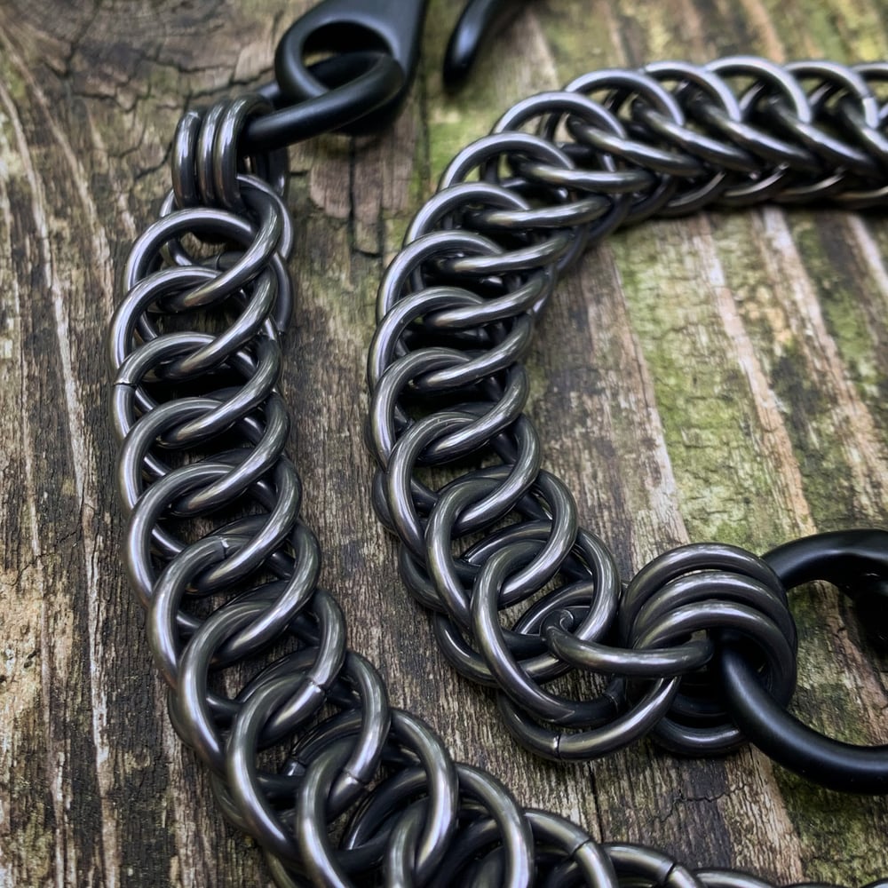 Black Glass Titanium Half Persian