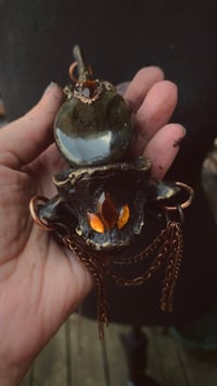 Image 3 of Adorned deer vertebrae talisman 