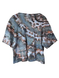 Image 5 of XL Crop Tee in Ember Ice Dye 2