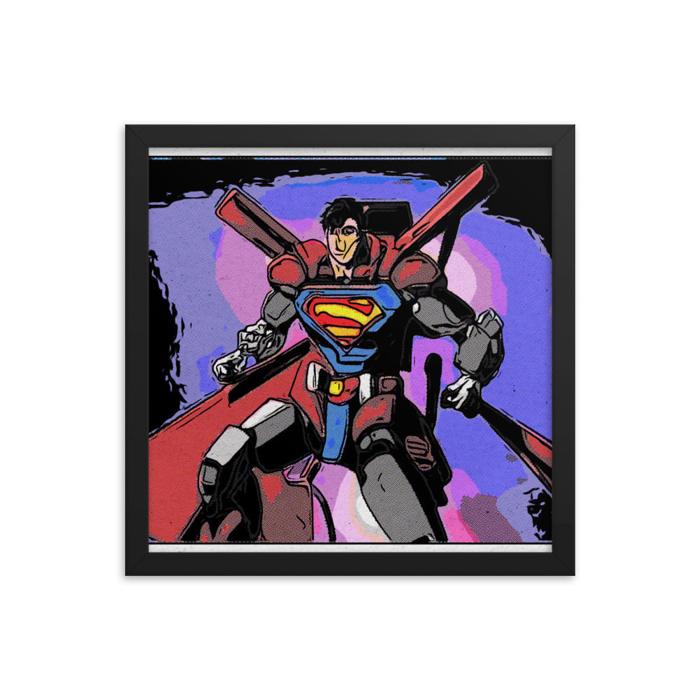 ZEN EXP - Robo-Superman Framed photo paper poster