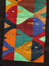 Modern abstract woven fish tapestry  Image 3