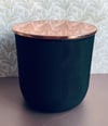 Silk Road Black Ribbed Lidded Candle 260g