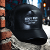 MNY PKT LEATHER TRUCKER// BLACK FLAME
