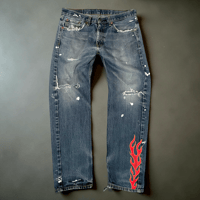 Image 1 of FLAME REWORKED DENIM 04