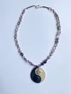 Yin Yang beaded necklace #17