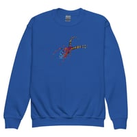 Image 12 of Youth Sweatshirt - Spider Rainbow Glow