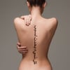 T.O.T back arabic tattoo (available in black & red)