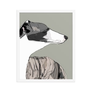 Image of WHIPPET FRAMED ART