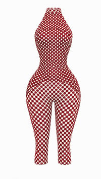 Image 3 of Polka Dot Obsession Romper(Red)
