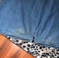 Image 5 of (34) Wide leg relaxed blue jeans