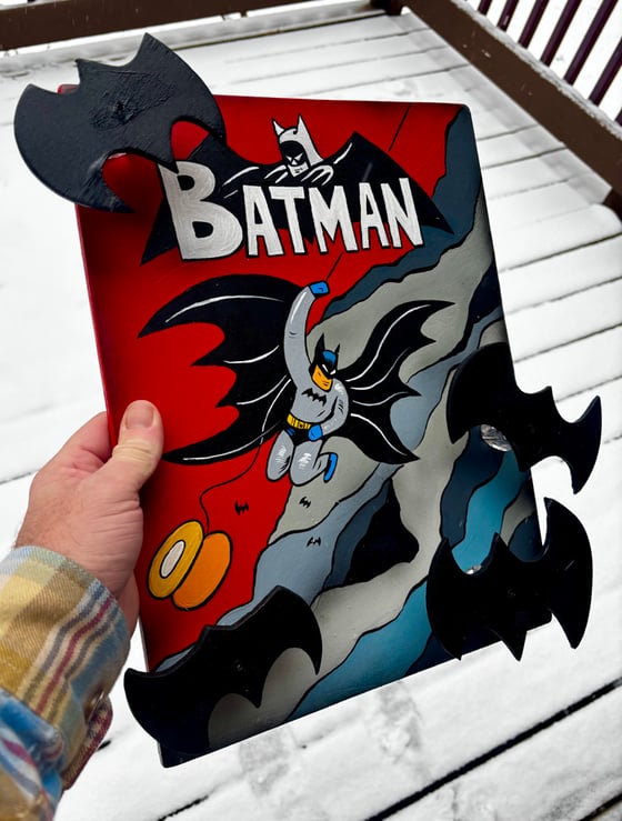 Image of Batman Bat Cave Wood Yo-Yo Display 