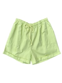 Image 1 of 90's Lime Green Drawstring Shorts 16/18