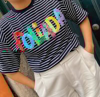 Image 1 of Camiseta bordada a man. FOLIADA RAIAS. talla S/M