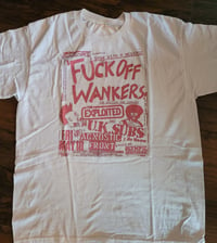 Image 1 of Wankers Exploited, UK subs, Agnostic Front show poster tshirt band tee