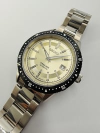 Image 2 of Seiko Presage Automatic men’s Watch champagne Gold Dial Date Stainless Steel Diver Style