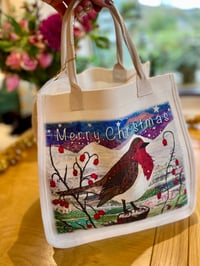 Image 7 of Christmas Robin Tote bag