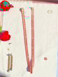 Image 1 of Tape measure necklace Babypink