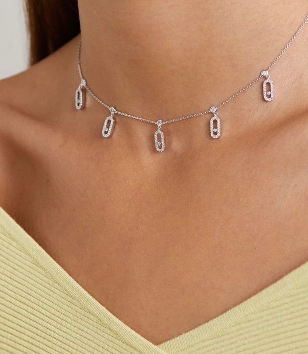 Messika 18 gold plated silver set