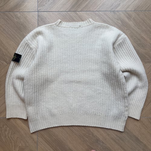Image of 1990s Stone Island Wool Fisherman Knit, Size Medium