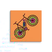 Image 10 of Mexican Day of The Dead, Water is Life, High Resolution Canvas Print with wood backing